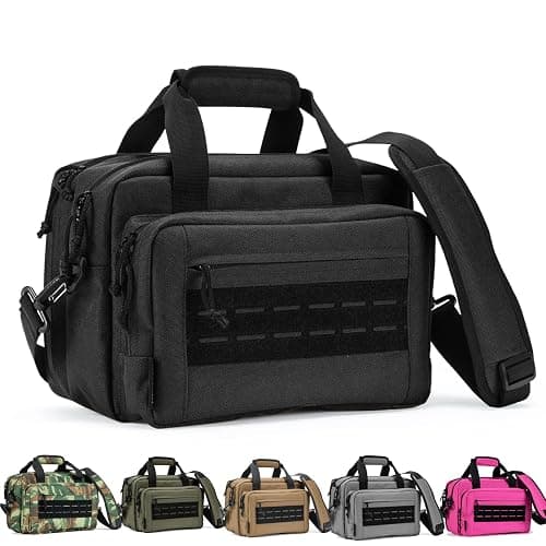 VEAGIA Range Bag,Pistol Case,Gun Range Bags For Handguns And Ammo Pouch 2 Pistols Soft Carrying Shooting Bag - Image 1