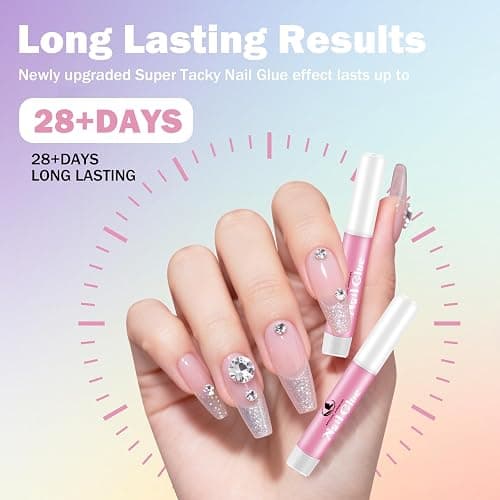 15 PCS Nail Glue for Acrylic Nails,Nail Tip Glue Professional Nail Glue False Nail Tips Glue for Broken Nails Adhesive Super Bond for Press on Nails Glues Adhesive for Fake Nails Tips Fake Nail Glues thumbnail 4