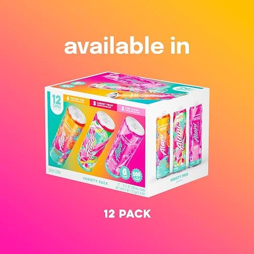 Alani Nu VARIETY PACK CHERRY TWIST, PINK SLUSH, ORANGE KISS Sugar Free, Low Calorie Energy Drinks, 200mg Caffeine, Biotin B Vitamins, Zero Sugar, 10 Calories, 12 Fl Oz Cans, 12 Pack thumbnail 3