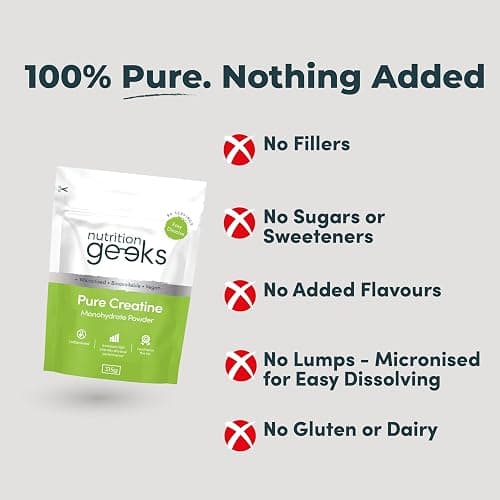 Pure Creatine Monohydrate Powder - 315g (90 Servings) - Easy Dissolve Creatine Powder, Unflavoured & Micronised (Not Creatine Gummies or Creatine Tablets), Vegan Creatine for Women and Men thumbnail 2