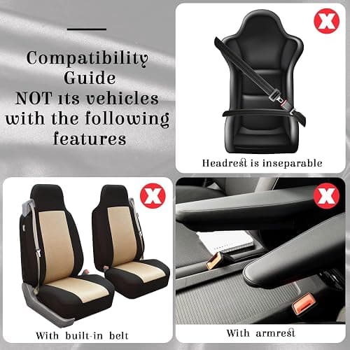 Frienda 14 Pcs Baja Car Seat Covers Full Set Multicolor Stripe Boho Print Steering Wheel Cover Seat Belt Cover Crystal Hanging Ornament Car Holders Fits (Stripe Style) thumbnail 2