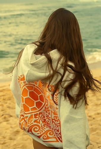 Oversized Graphic Hoodie for Teens Girl Y2K Ocean Floral Embroidered Preppy Hooded Sweatshirt Cute Aesthetic Sweater thumbnail 2