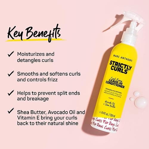 Marc Anthony Leave-In Hair Conditioner for Curly Hair, Strictly Curls - Curl Defining & Deep Conditioning Detangler Moisturizer Hydrates Dry & Frizzy Curls - Hair Styling Product Reduces Frizz thumbnail 3