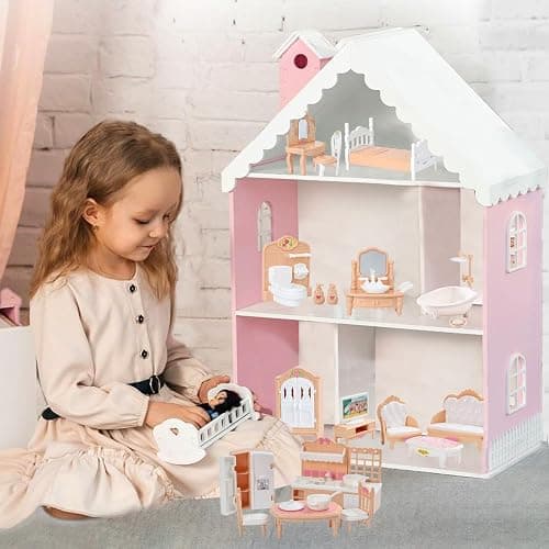 35 Pcs Dollhouse Furniture Accessories Set Mini House Furniture Small Dollhouse Miniature Furniture Play House Accessories 1:12 Tiny Kitchen Bedroom LivingRoom Bathroom Boy Girl Toddler3Y+ thumbnail 2