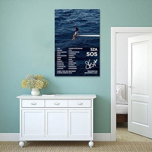 Sza Poster Sos Album Cover Poster (3) Poster Art Decor Painting Aesthetic Wall Art Canvas for Bedroom Decor 16x24inch(40x60cm) Unframe-style-1 thumbnail 4