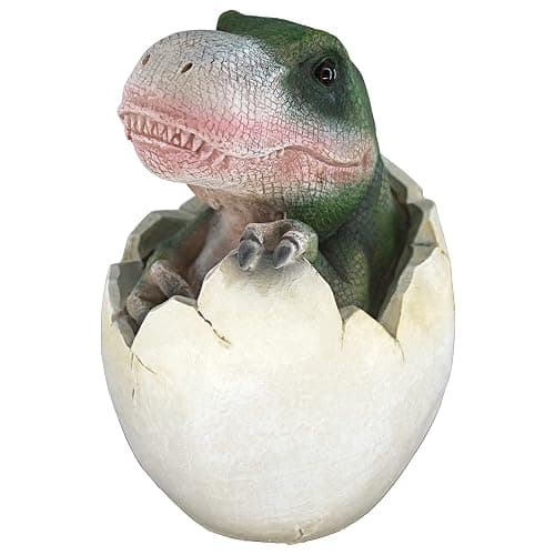 Design Toscano QM2728000 Baby Tyrannosaurus Rex Dino Egg Statue,Full Color thumbnail 3