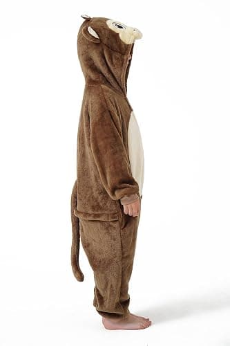 DILUFUN Kids Boys Girls Halloween Onesie Costume,One Piece Pajamas,Halloween Funny Animal Onesie Cosplay Costume 3-14Y thumbnail 5