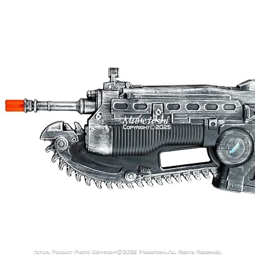 Munetoshi 35" Foam War Rifle Gears Chainsaw Machine Sci-fi Video Game Replica Anime Costume Cosplay Prop thumbnail 7