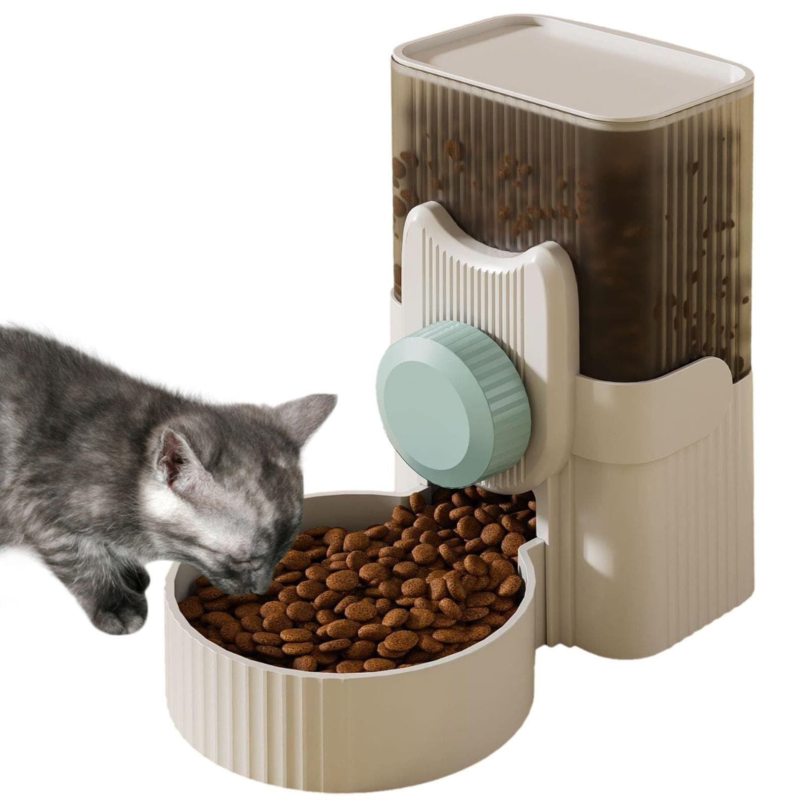 Cat Food Dispenser - Automatic Food Water Dispenser - 34 oz Auto Feeder Waterer, Water Food Bowl Dog Feeding Station for Cage Pet for Dog Cat Rabbit Chinchilla Ferret Wynott thumbnail 9
