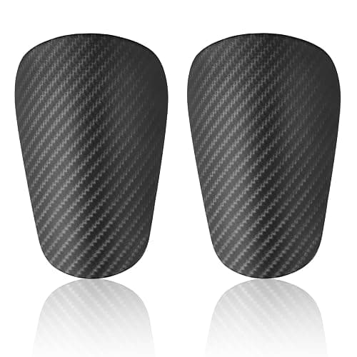 1 Pair Mini Shin Guards Soccer, Lightweight Small Shin Pads, for Youth & Adults, Mini Shinguards for Indoor Outdoor Football Soccer Training Protective Equipment (Black) - Image 1