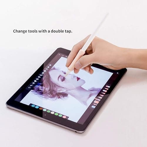 3 Pack iPencil Grips Case Cover Silicone Sleeve Holder Compatible with Apple Pencil (USB-C)&Apple Pencil (2nd Generation),iPad Pro 11 12.9 inch 2018(White, Pink, Purple) thumbnail 7