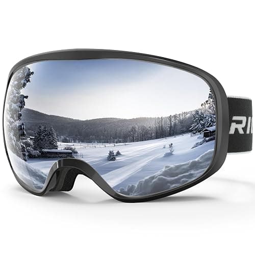RIOROO Skibrille, Snowboard Brille für Brillenträger Herren Damen Erwachsene Jugendliche Doppel-Objektiv 105% UV-Schutz Kompatibler Helm Anti Fog Skibrillen für Skifahren Motorrad Fahrrad Skaten - Image 1