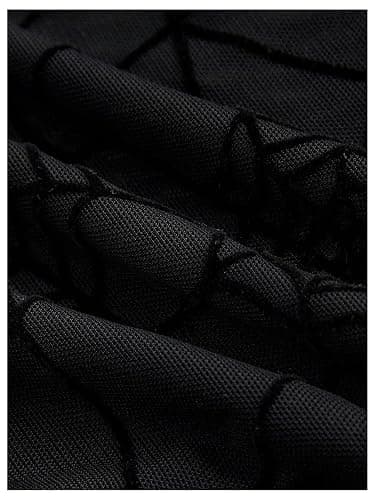 Verdusa Women's Y2k Gothic Goth Halter Top Mesh Sheer Backless Crop Going Out Tops Emo Grunge Witchy Clothes thumbnail 5