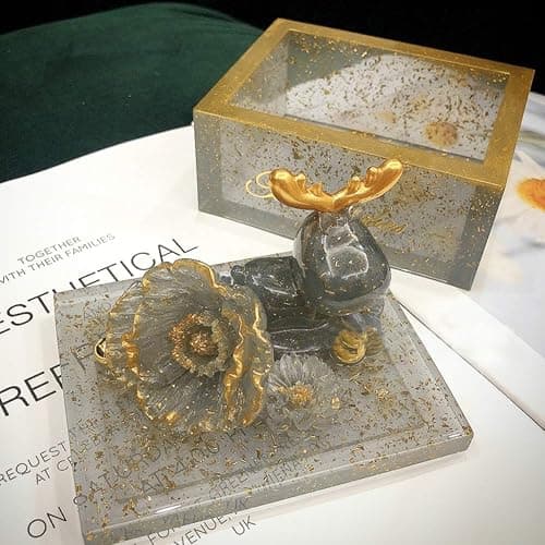 Silicone Tissue Box Resin Mold with Lid Epoxy Resin Casting Mould Tissue Box Cover Napkin Holder DIY Jewelry Trinket Storage Gift Box Craft Supplies Making Home Decoration Gift thumbnail 7
