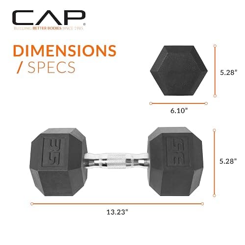 CAP Barbell Coated Dumbbell Weight | Multiple Options Pairs & Sets thumbnail 4