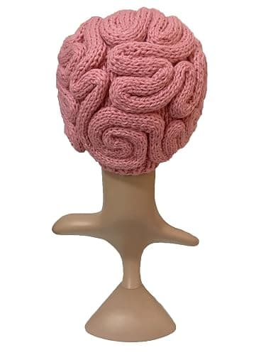 BIBITIME Unisex Handmade Knitted Brain Beanie Cap Halloween Hat thumbnail 7