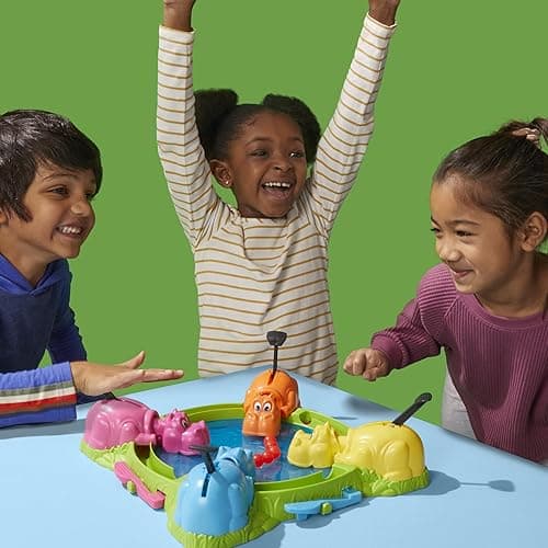 Hungry Hungry Hippos Game for Preschoolers | Instant Marble Relaunch, Easy Set-Up & Storage| Ages 4 and Up | 2 to 4 Players | Kids Games thumbnail 7