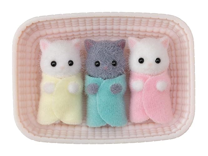 Sylvanian Families 5458 Persian Cat Triplets Dolls - dollhouse playsets - Image 1