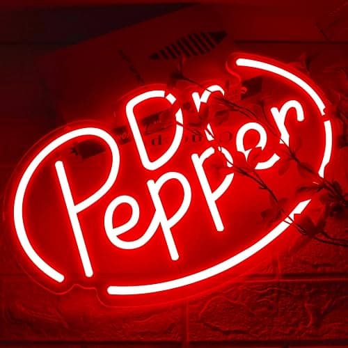 AHlove Neon Signs for Wall Decor，Neon Lights for Bedroom Led Business Signs Suitable for Drinks Shop、Man Cave、Christmas Gifts，16 * 10Inch(red) thumbnail 2