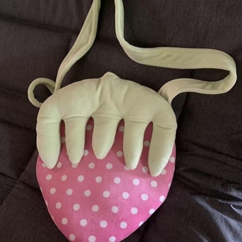 Pokn Y2K Jojifuku Cutecore Kawaii Pink Strawberry Crossbody Bag Mobile Phone Single Shoulder Bag for Women thumbnail 6
