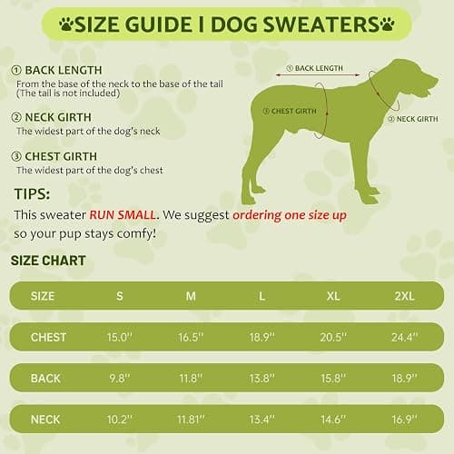Small Dog Sweater, Knitted Striped Pullover Dog Clothes for Cold Weather, Thick Warm Cozy Stretchy Sweater for Chihuahua, Bulldog, Dachshund, Pug(Red & White Strip, S) thumbnail 7