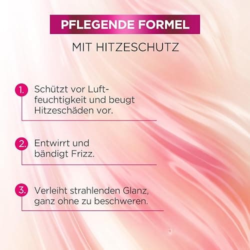 L'Oréal Paris Elvital Hitzeschutzspray für langes, glattes Haar, Leave-In Haarkur gegen Frizz, Ohne Ausspülen, Mit Vitaminen und Rizinusöl, Dream Length Defeat The Heat, 1 x 150 ml thumbnail 7