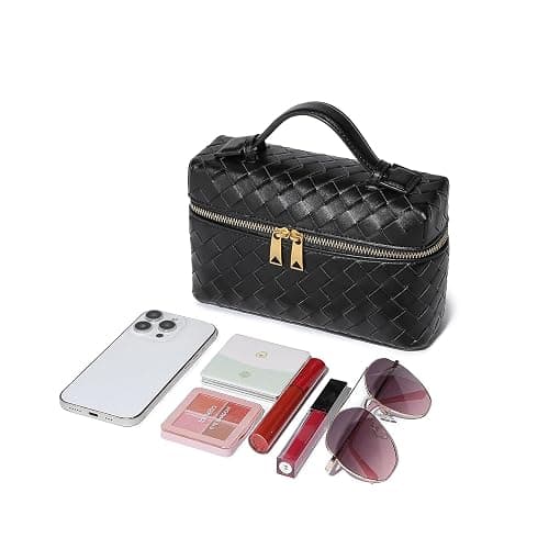 Trendy Woven Crossbody Purse Bag for Women Cute Shoulder Bag Square Box Bags Mini PU Leather Top Handle Purses Handbag thumbnail 7