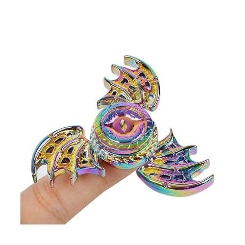 Dragon Fidget Spinner Toys for Kids Adults, Phoenix Fidgit Spinner Desk Toy Metal, Stress Relief Toys Spin Fidgets Hand Finger Spinners Toy Focus Fidgeting Tri Spinner Novelty Gift Prize with Case thumbnail 7