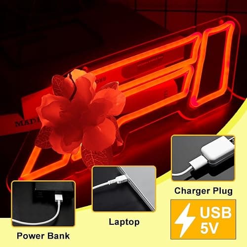 Racing Neon Signs for Wall decor Racing Sports Led Lights sign for Man Cave Beer Bar Garage Art Wall DecorativeChristmas Birthday Party Gift16.1 * 4.8inch thumbnail 7