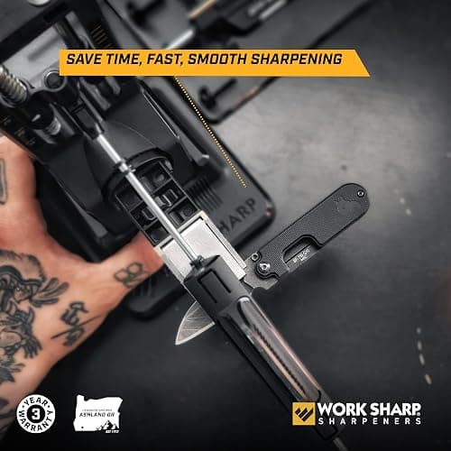 Work Sharp Precision Adjust Elite Knife Sharpener - Fixed Angle Sharpening System for Kitchen & Pocket Knives - Professional Guided Knife Sharpening Tool thumbnail 2
