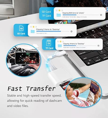 SD Card Reader USB C for iPhone, iPad, SD Card Adapter for Digital Camera, Dual Interface Memory Card Reader, No App Required thumbnail 4