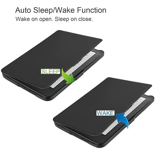 Kepuch Custer Case for Kobo Clara HD, PU Leather Case Cover for Kobo Clara HD - Black thumbnail 3