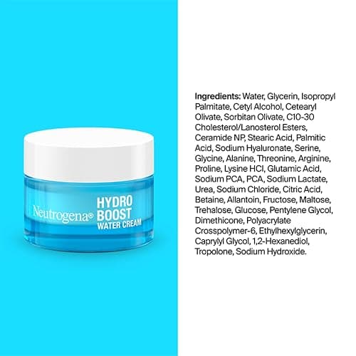 Neutrogena Hydro Boost Hydrating Water Cream Face Moisturizer for Sensitive Skin plus Hydrating Gel Cleanser Alcohol and Fragrance Free Hyaluronic Acid Daily Hydration Routine, 7.8 fl oz thumbnail 8