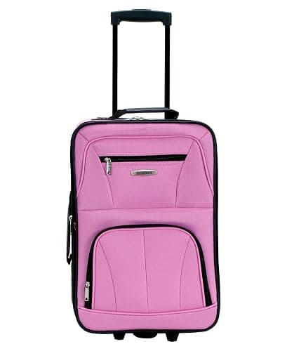 Rockland Journey Softside Upright Luggage Set, Expandable, Pink, 4-Piece (14/19/24/28) thumbnail 2