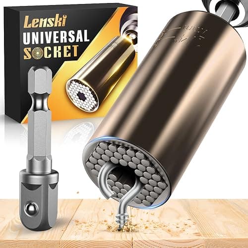 Lenski Stocking Stuffers for Men Adults, Super Universal Socket Christmas Gifts for Men, Mens Gifts for Dad Him Grandpa, White Elephant Gifts for Adults, Birthday Dad Gift - Image 1