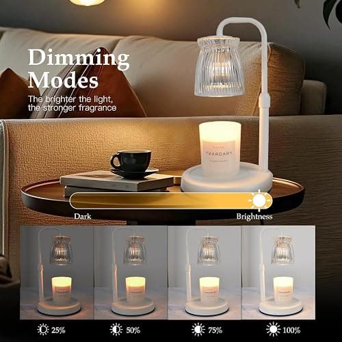 Shering Candle Warmer Lamp with Timer Dimmable, Gift Box, Gifts for Her, Birthday Gifts for Women, House Warming Gift New Home Decor, Wax Melt Warmer for Scented Jar Candles thumbnail 5