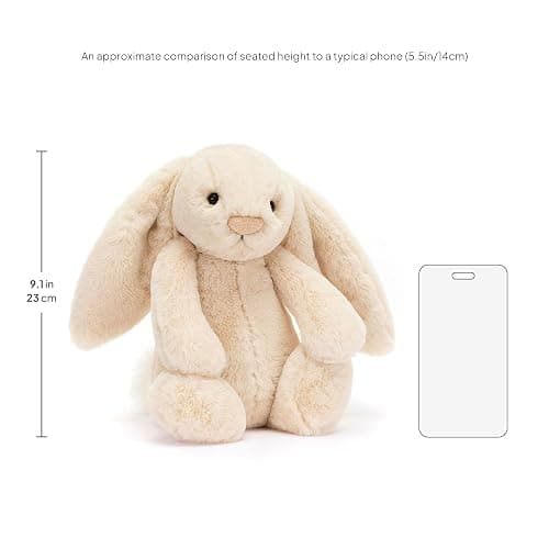 Jellycat Bashful Luxe Willow Bunny Stuffed Animal, Medium 12 inches - Rabbit & Bunny Plush Toy - Classic Children's Gift thumbnail 2