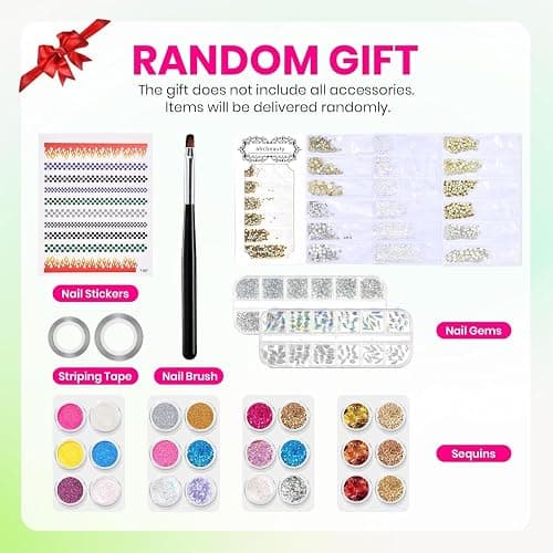 Beetles Gel Nail Polish Kit with U V Light - 53 Pcs Emotional Spectrum Pro 32 Colors Gel Nail Kit with Base &Matte &Glossy Top Coat and Tools Decoration Manicure Set Soak Off Gifts for Women Girls thumbnail 7