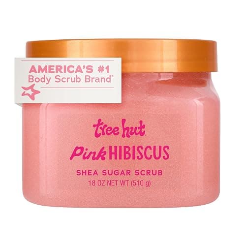 Tree Hut Body Scrub for Women, Pink Hibiscus, 18 Oz | Exfoliating & Hydrating Sugar Scrub with Shea Butter & Essential Oils, Smooth Skin, Body Exfoliator For All Skin Types thumbnail 10