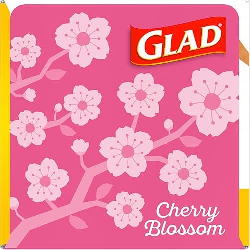 Glad Odorshield Small Drawstring Trash Bags, 4 Gal, Pink, Cherry Blossom, 34 Ct, Pack May Vary - Cherry Blossom - 34 Count (Pack of 1) thumbnail 14