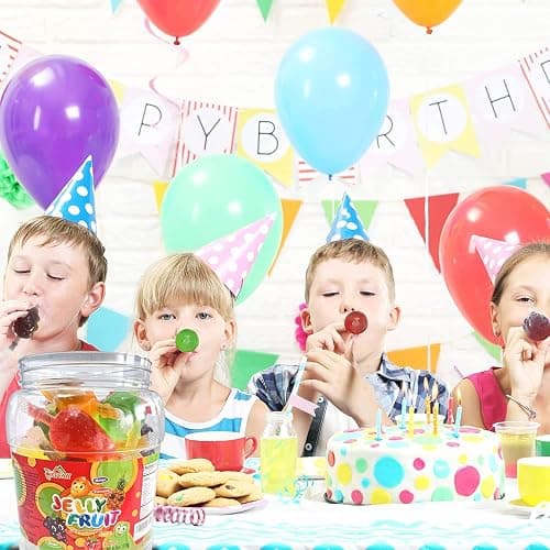 Apexy Jelly Fruit Candy – Assorted Fruit Flavors, Halloween Treat Juicy Chewy Gel Snacks, Kids & Adults Party Favors, Fun Treats for Goodie Bags & Events 46.9oz (1330g) thumbnail 7