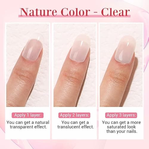 AZUREBEAUTY Nail Repair Kit Transparent Crystal for Broken Cracked Split Weak Nails, Ideal Solution Emergency Easy Quick Fix Dip Powder 28 g 1 Oz Quick-Drying Repair Glue 10 ml Nail File Nail Buffer thumbnail 6