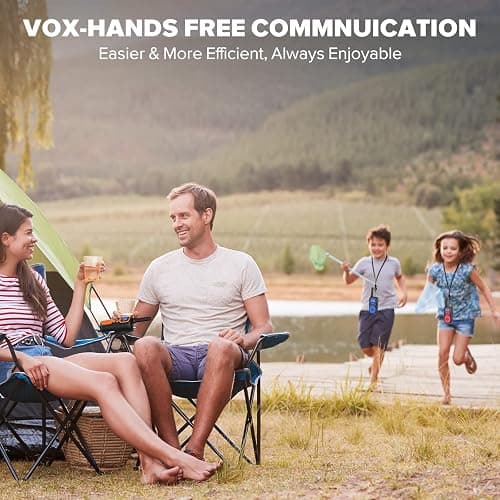 Wishouse Walkie Talkies for Adults Long Range-Rechargeable 4 Pack 2 Way Radios, Hiking Accessories Camping Gear Xmas Birthday Gift for Kids Family with Lamp,SOS Siren,NOAA Weather Alert,Easy to Use thumbnail 8