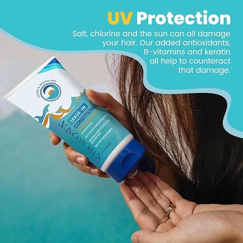 Leave-In Hair Conditioner Detangles & Replenish Hair Moisture Natural Reef Safe Formula - Sulfate and Paraben Free with UV Protection by Stream2Sea thumbnail 6