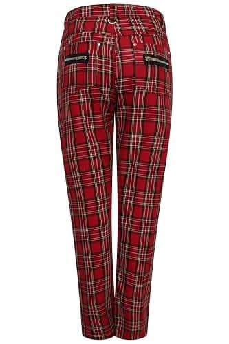 Ro Rox Check Trousers Unisex Plaid Tartan Pants Emo Punk Gothic Tapered thumbnail 3