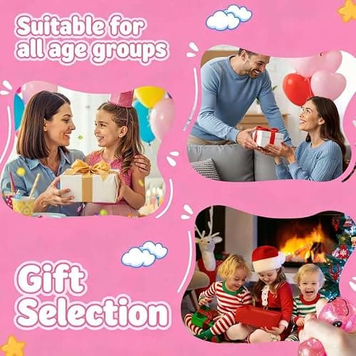 Glitter Axolotls Squishies Toy, Stretchy Axolotls Stress Ball, Soft Squeeze Sensory Fidget Toys for Kids Adults, Cute Easter Basket Stuffers Party Favors Classroom Prizes （Pink） thumbnail 6