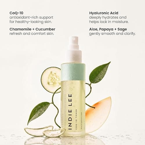 Indie Lee CoQ-10 Face Toner - Refreshing, Hydrating Mist for All Skin Typed - Hyaluronic Acid, Aloe + Chamomile - Alcohol + Essential Oil-Free Facial Toner (125ml) thumbnail 3