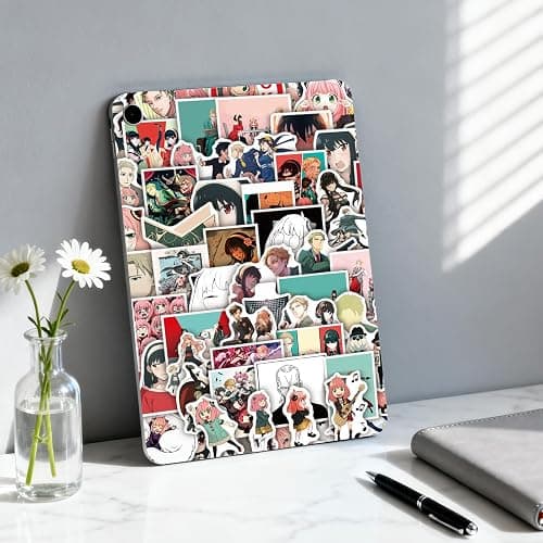 Pounchi Cute Anime Stickers (200 Pcs) Cute Cartoon PVC Sticker, Gifts for Laptop Water Bottle Skateboard Party Supplies Decorations Teens Kids thumbnail 4