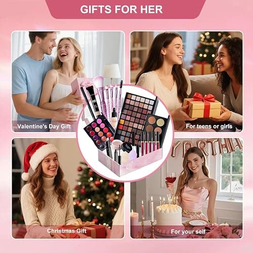Makeup Set Full Kit for Women Teens Girls,makeup kit for teens,Beginner Make up Sets,Travel Friendly Makeup Gift Set,makeup kits for women,All in One Make up Kit thumbnail 8
