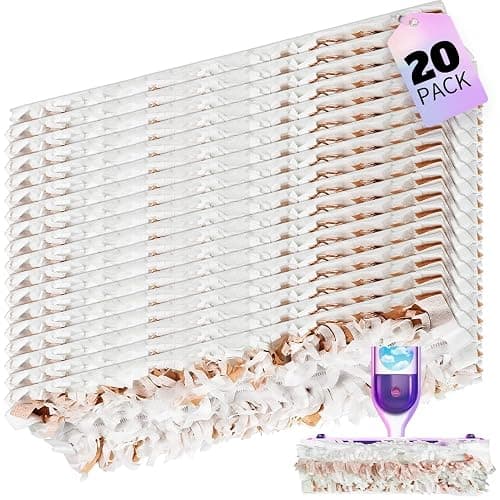 Disposable Mop Pads for S.wiff.er PowerMop Wood Mopping Pad Refills - 20 Pack | Wood Floor Cleaning Pads | Absorb and Lock Dirt | Safe on Finished Floors - Image 1